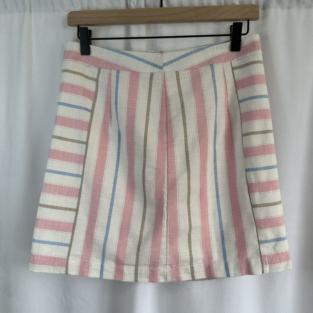 Altard State Pastel Strip Mini Skirt Lined Womens Size Medium